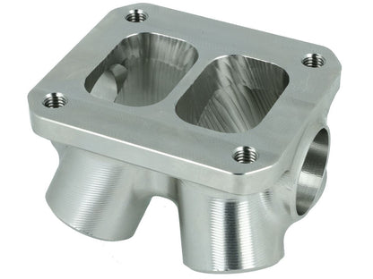Turbozentrum 118048 4-Cyl. CNC stainless steel turbo manifold collector T4 Twinscroll with 2x Wastegate ports