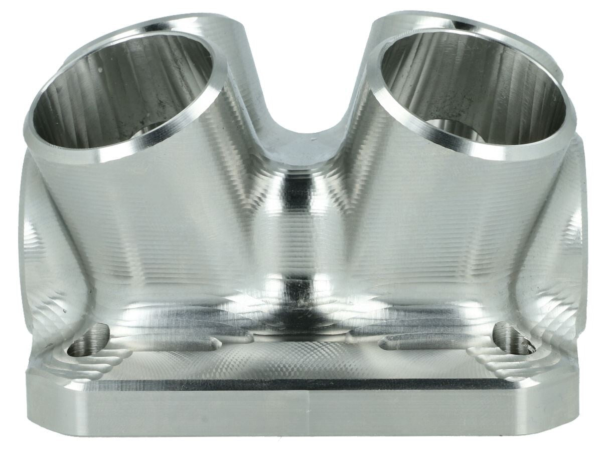 Turbozentrum 118048 4-Cyl. CNC stainless steel turbo manifold collector T4 Twinscroll with 2x Wastegate ports