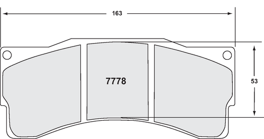 PFC 7778.89.25.44 BRAKE PADS RACE 89 CMPD 25MM BMW Z4 GT3