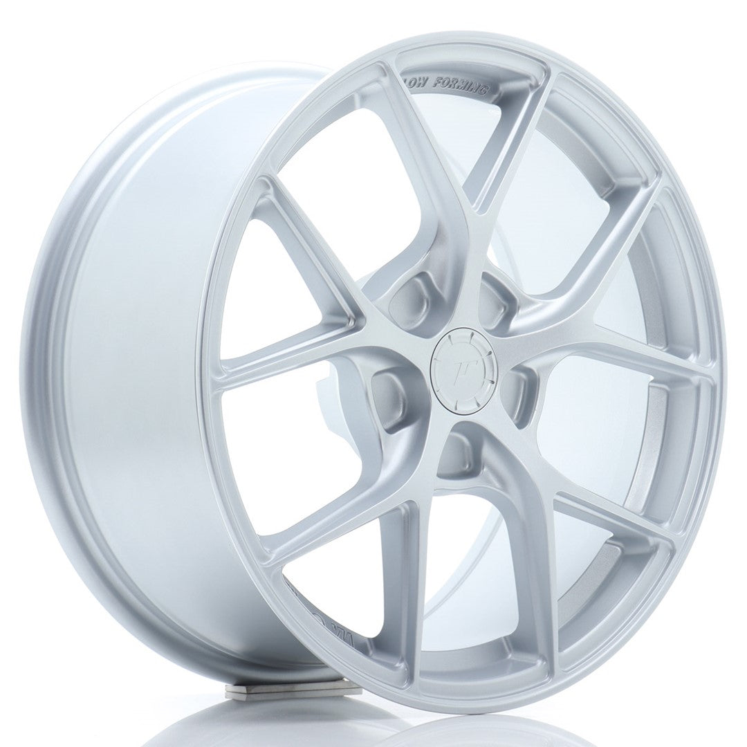 JR Wheels SL011780F15X2072MS JR Wheels SL01 17x8 ET20-45 5H BLANK Matt Silver