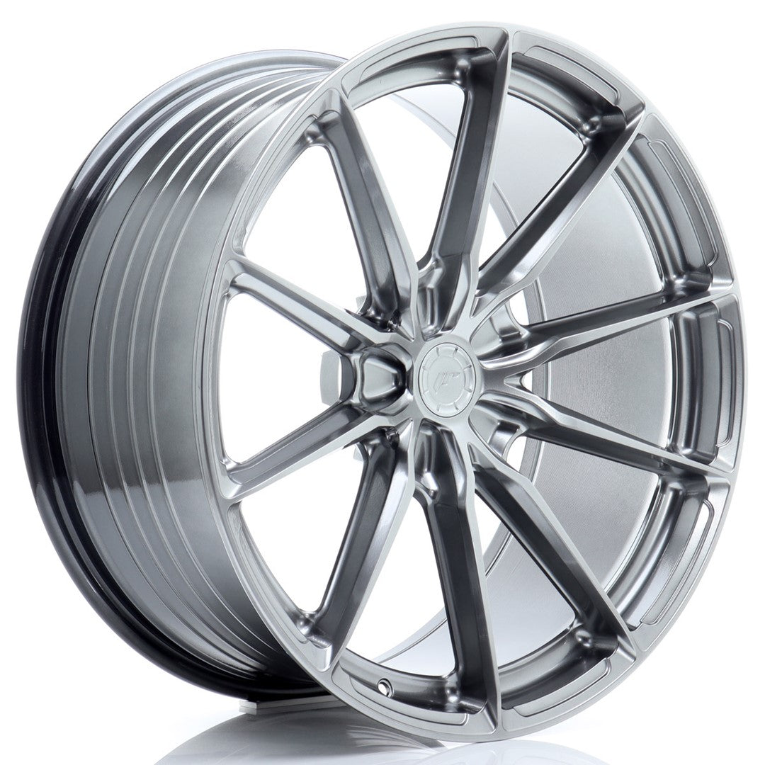 JR Wheels JR372110F25X1074HB JR Wheels JR37 21x10 ET10-41 5H BLANK Hyper Black