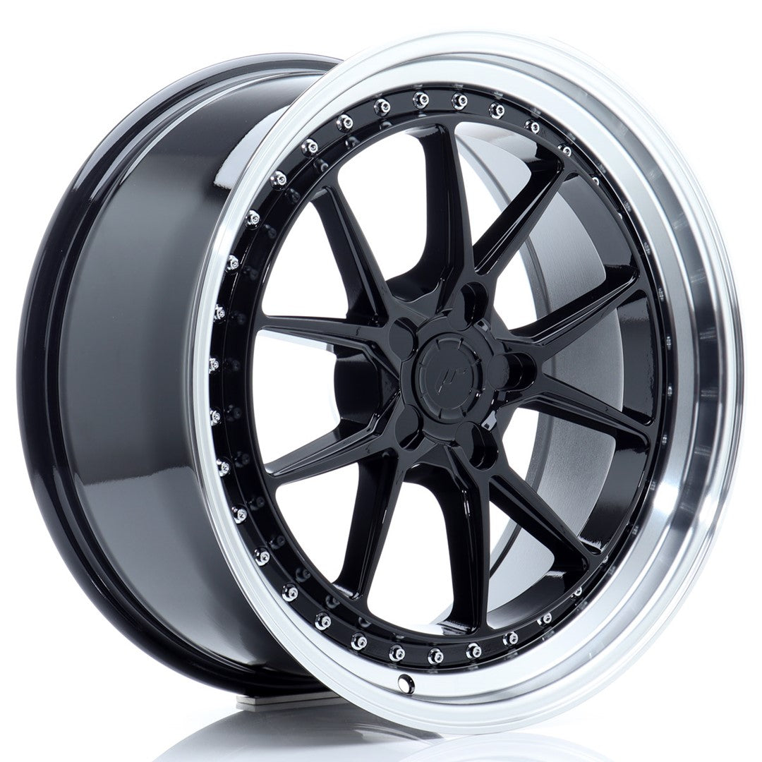 JR Wheels JR391985F15X1572GBL JR Wheels JR39 19x8,5 ET15-35 5H BLANK Gloss Black w/ Machined Lip