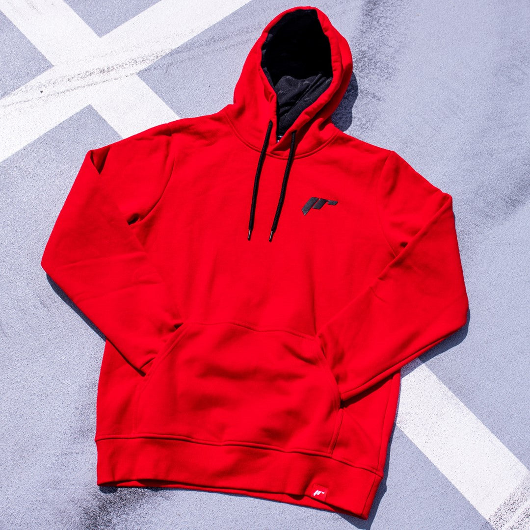 JR Wheels HOODIE-UJRLOGOR-XL JR Unisex Hoodie Logo Red Size XL