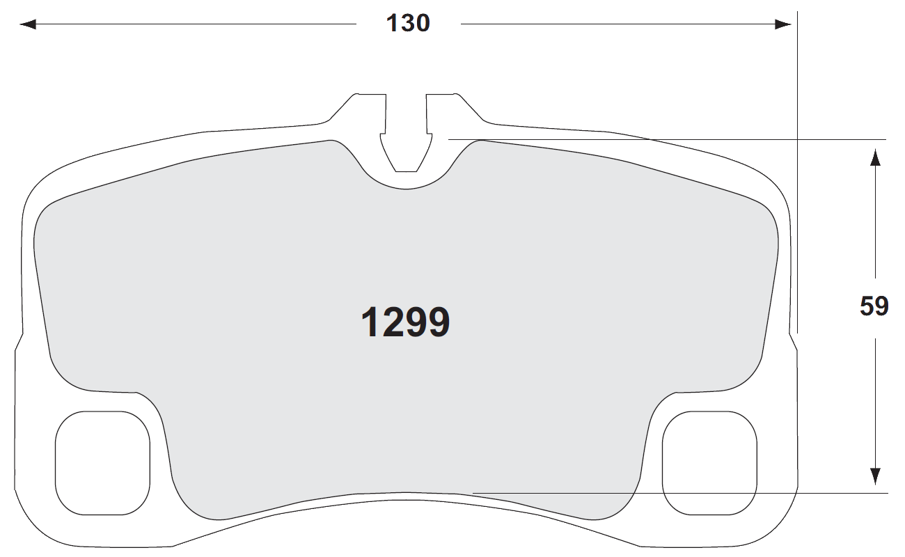 PFC 1299.11.18.44 REAR BRAKE PADS RACE 11 CMPD 18MM PORSCHE 997(TURBO/GT3/GT3 RS/GT3 CUP)