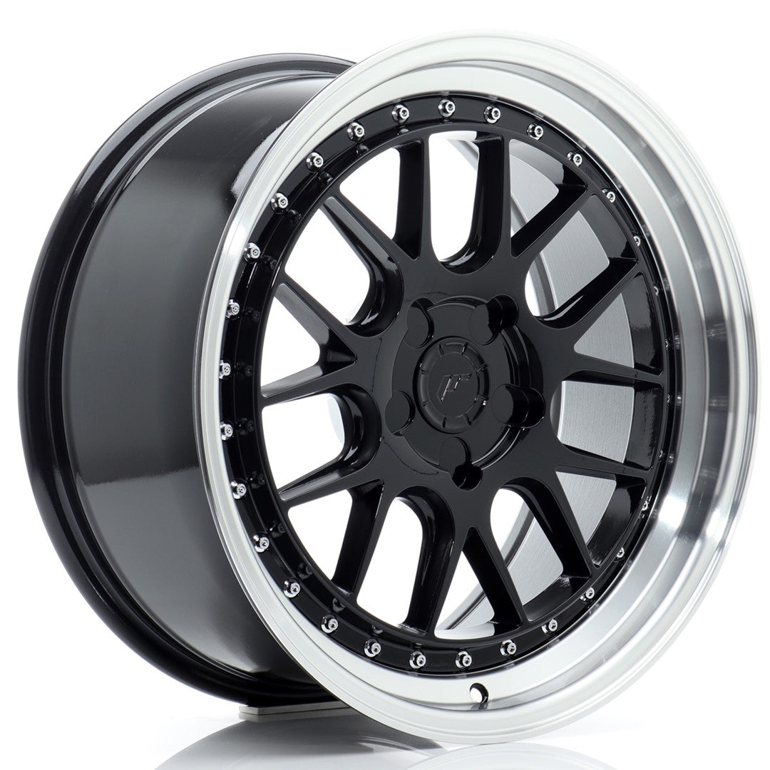 JR Wheels JR4018855X1572GBL JR Wheels JR40 18x8,5 ET15-35 5H BLANK Gloss Black w/ Machined Lip