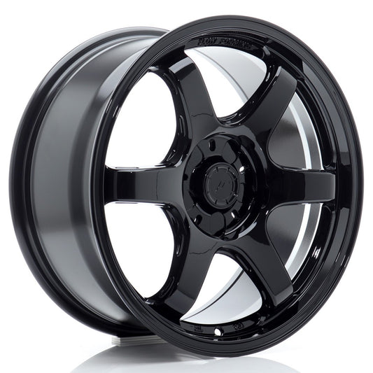JR Wheels SL031780F15X2072GB JR Wheels SL03 17x8 ET20-42 5H BLANK Gloss Black