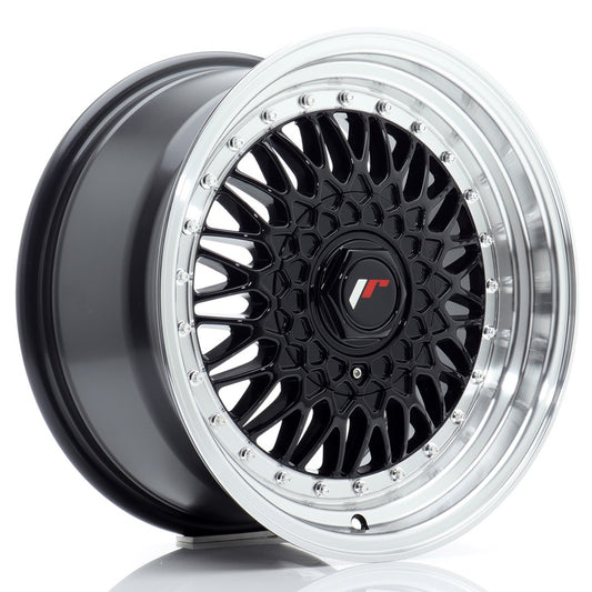JR Wheels JR9168142574GB JR Wheels JR9 16x8 ET25 4x100/108 Gloss Black w/ Machined Lip