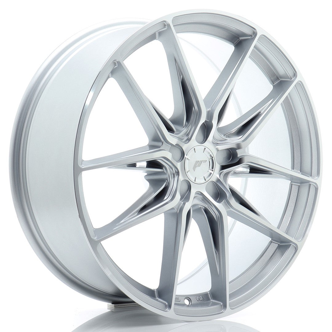 JR Wheels JR442090F15X2072SM JR Wheels JR44 20x9 ET20-51 5H BLANK Silver w/ Machined Face