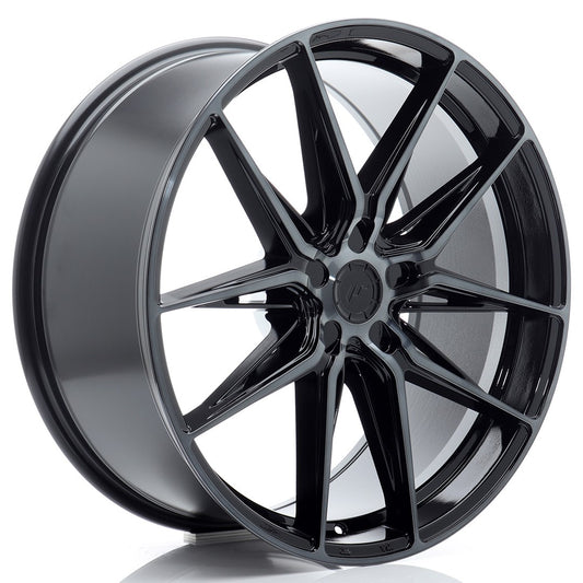 JR Wheels JR442190F15X2074BMTF JR Wheels JR44 21x9 ET20-40 5H BLANK Black Machined w/ Tinted Face