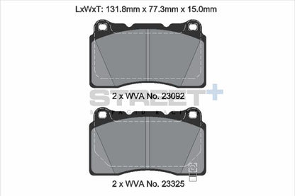 PAGID Racing T8300SP2001 STREET+ Brake Pads