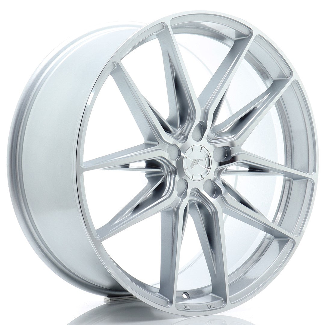 JR Wheels JR442195F15X2074SM JR Wheels JR44 21x9,5 ET20-45 5H BLANK Silver w/ Machined Face