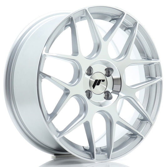 JR Wheels JR181770F14H4067SM1 JR Wheels JR18 17x7 ET40 4x100 Silver Machined Face