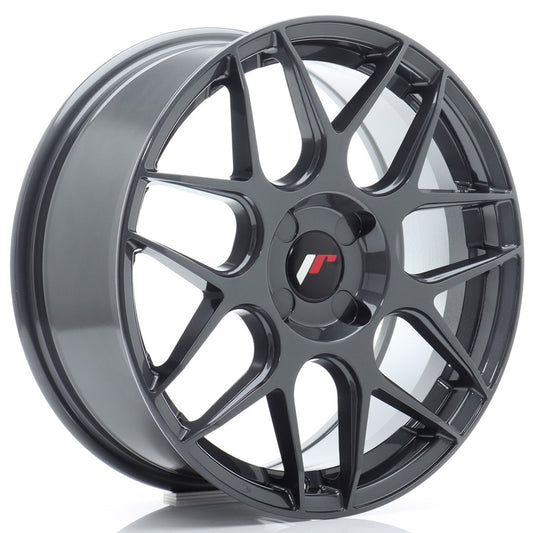 JR Wheels JR181770F14X2067HG1 JR Wheels JR18 17x7 ET20-40 4H BLANK Hyper Gray
