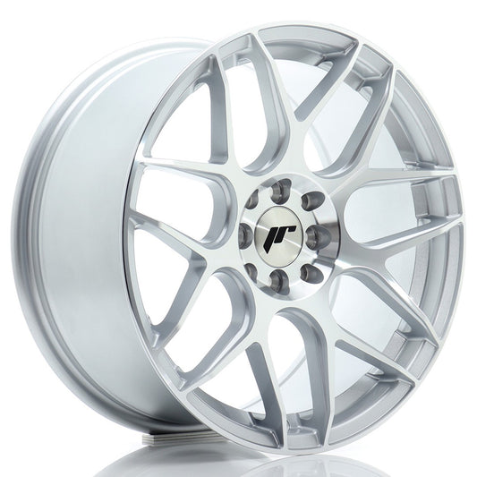 JR Wheels JR181780F243567SM1 JR Wheels JR18 17x8 ET35 4x100/114 Silver Machined Face