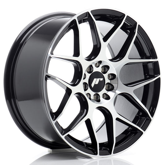 JR Wheels JR181780F253567GBM1 JR Wheels JR18 17x8 ET35 5x100/114 Black Machined Face