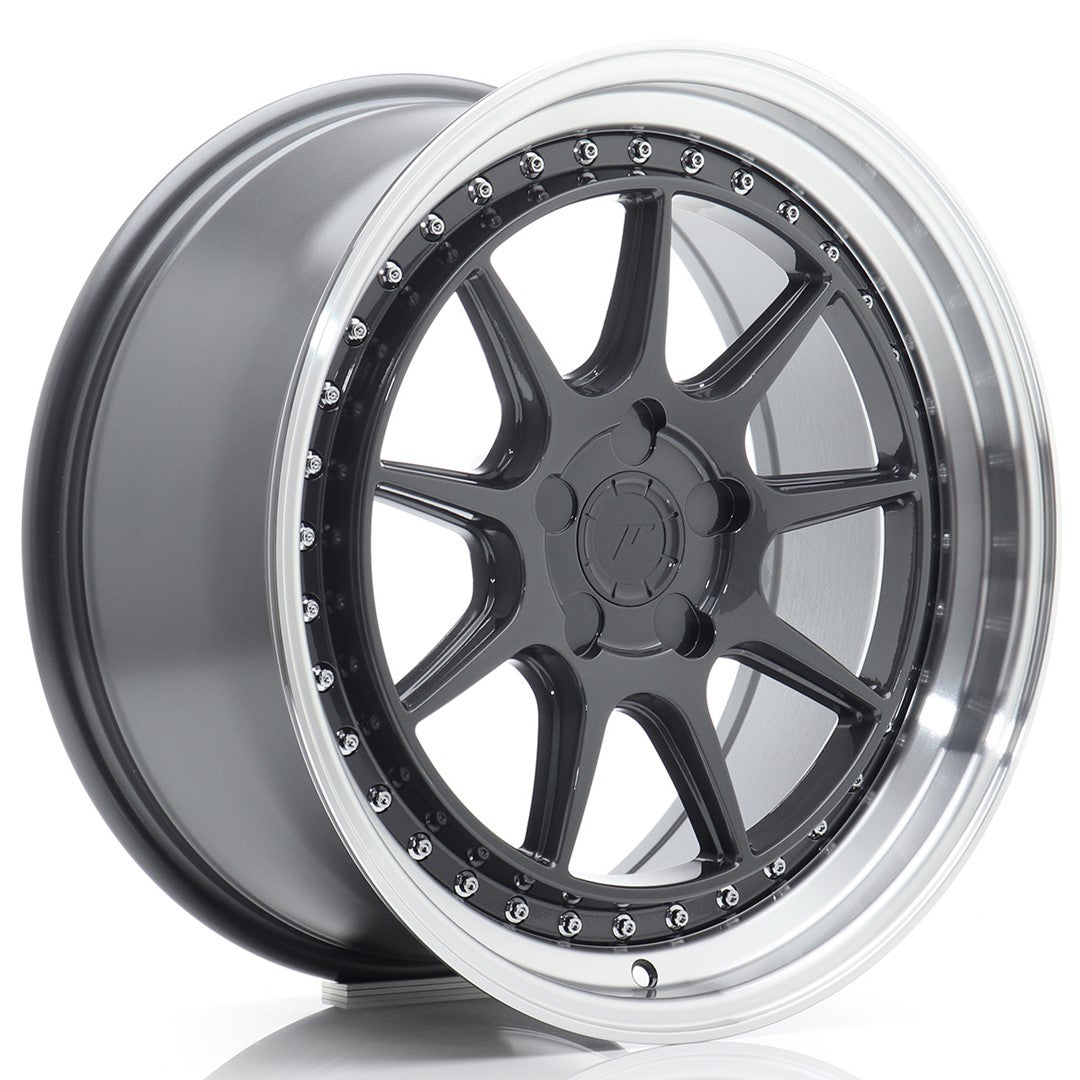 JR Wheels JR471885F15X1572HGL JR Wheels JR47 18x8,5 ET15-35 5H BLANK Hyper Gray w/ Machined Lip