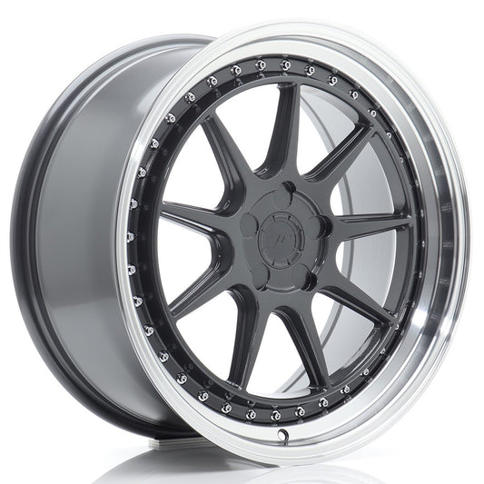 JR Wheels JR471985F15X1572HGL JR Wheels JR47 19x8,5 ET15-35 5H BLANK Hyper Gray w/ Machined Lip