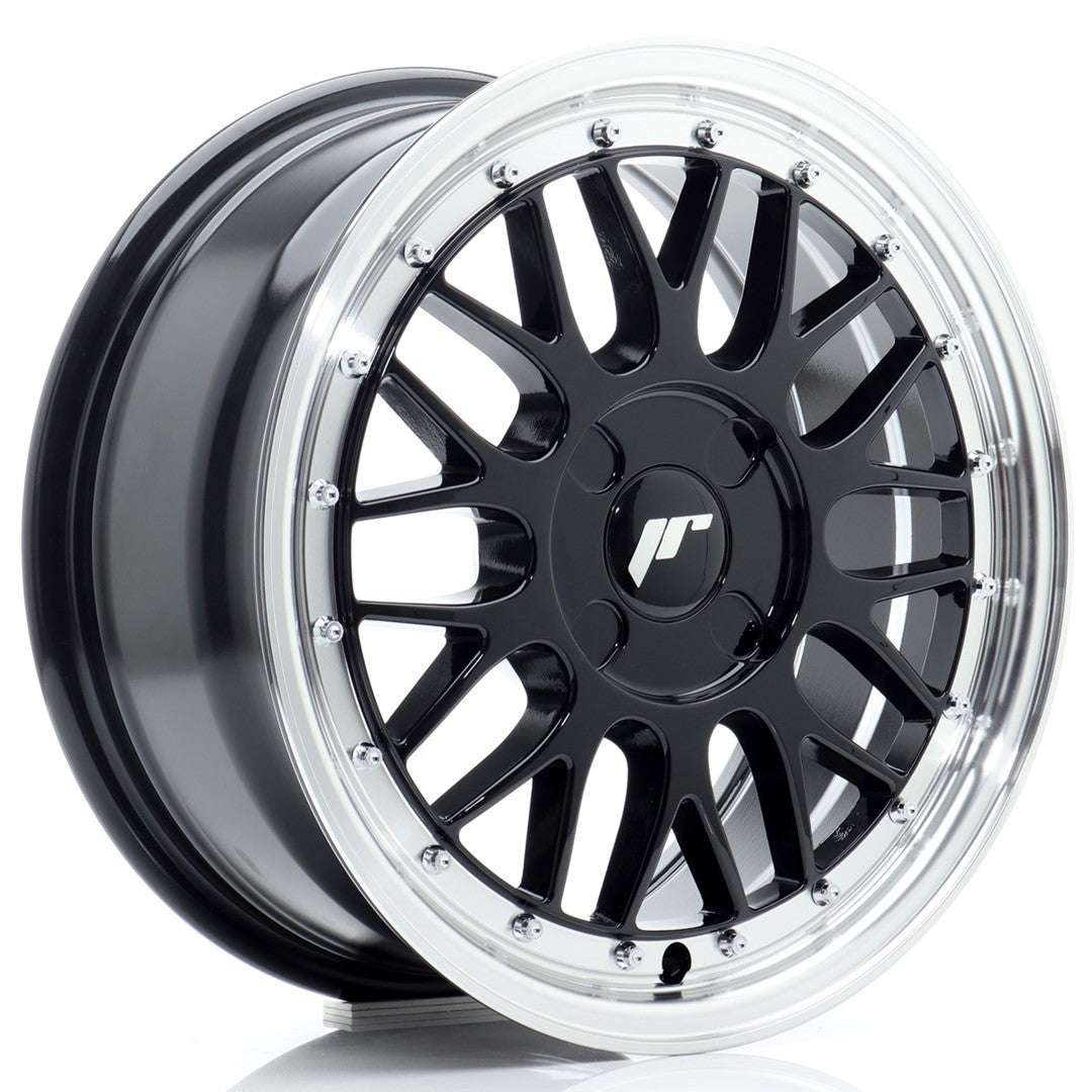 JR Wheels JR2316704X2067GB1 JR Wheels JR23 16x7 ET20-45 4H BLANK Gloss Black w/ Machined Lip