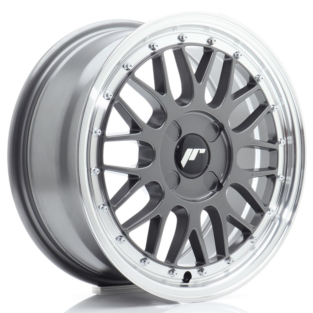 JR Wheels JR2316704X2067HG1 JR Wheels JR23 16x7 ET20-45 4H BLANK Hyper Gray w/ Machined Lip