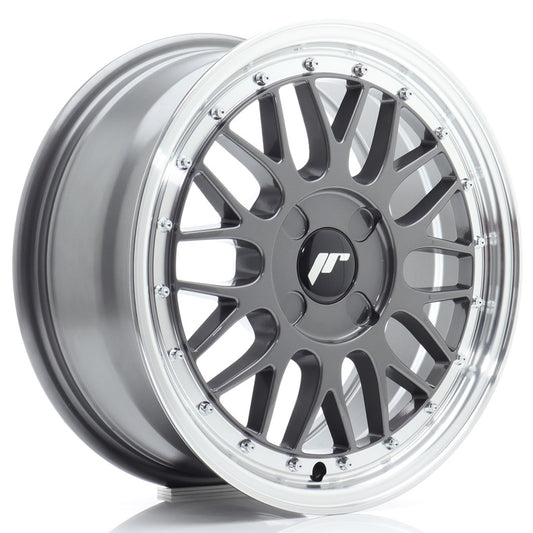 JR Wheels JR2316704X2067HG1 JR Wheels JR23 16x7 ET20-45 4H BLANK Hyper Gray w/ Machined Lip