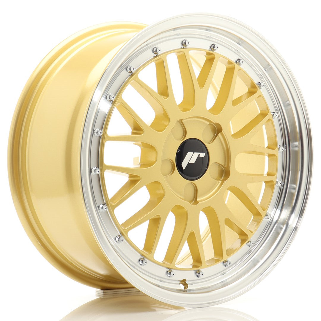 JR Wheels JR231780F15X2072GD1 JR Wheels JR23 17x8 ET20-45 5H BLANK Gold w/ Machined Lip