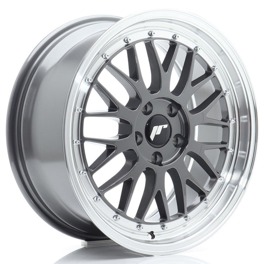 JR Wheels JR231880F15L4066HG1 JR Wheels JR23 18x8 ET40 5x112 Hyper Gray w/ Machined Lip