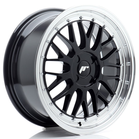 JR Wheels JR231880F14X2067GB1 JR Wheels JR23 18x8 ET20-42 4H BLANK Gloss Black w/ Machined Lip