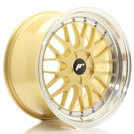 JR Wheels JR231895F25X2072GD1 JR Wheels JR23 18x9,5 ET20-48 5H BLANK Gold w/ Machined Lip
