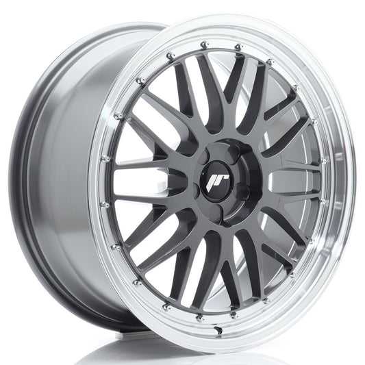 JR Wheels JR232080F15X2072HG1 JR Wheels JR23 20x8 ET20-40 5H BLANK Hyper Gray w/ Machined Lip