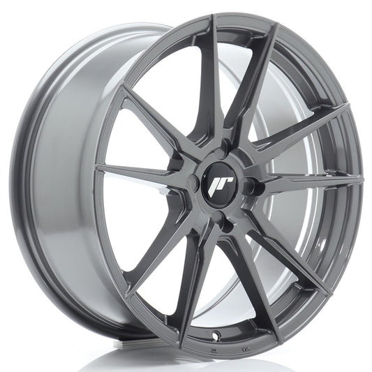 JR Wheels JR211880F14X2067HG1 JR Wheels JR21 18x8 ET20-40 4H BLANK Hyper Gray