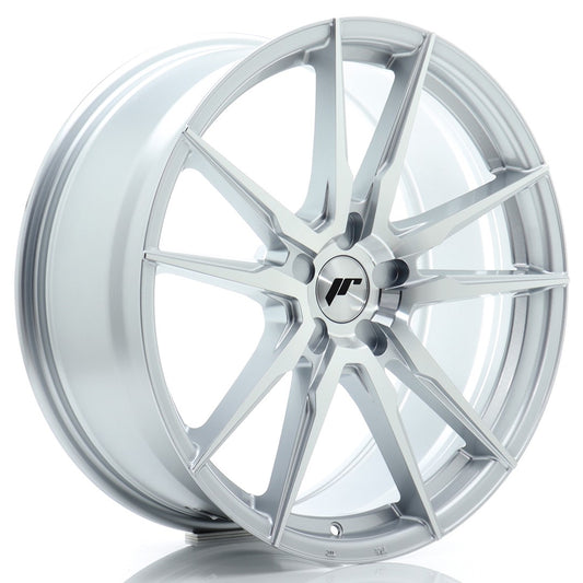 JR Wheels JR212080F15X2072SM1 JR Wheels JR21 20x8 ET20-40 5H BLANK Silver Machined Face
