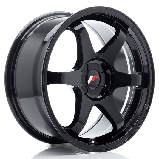 JR Wheels JR317804X2072GB JR Wheels JR3 17x8 ET20-35 4H BLANK Gloss Black
