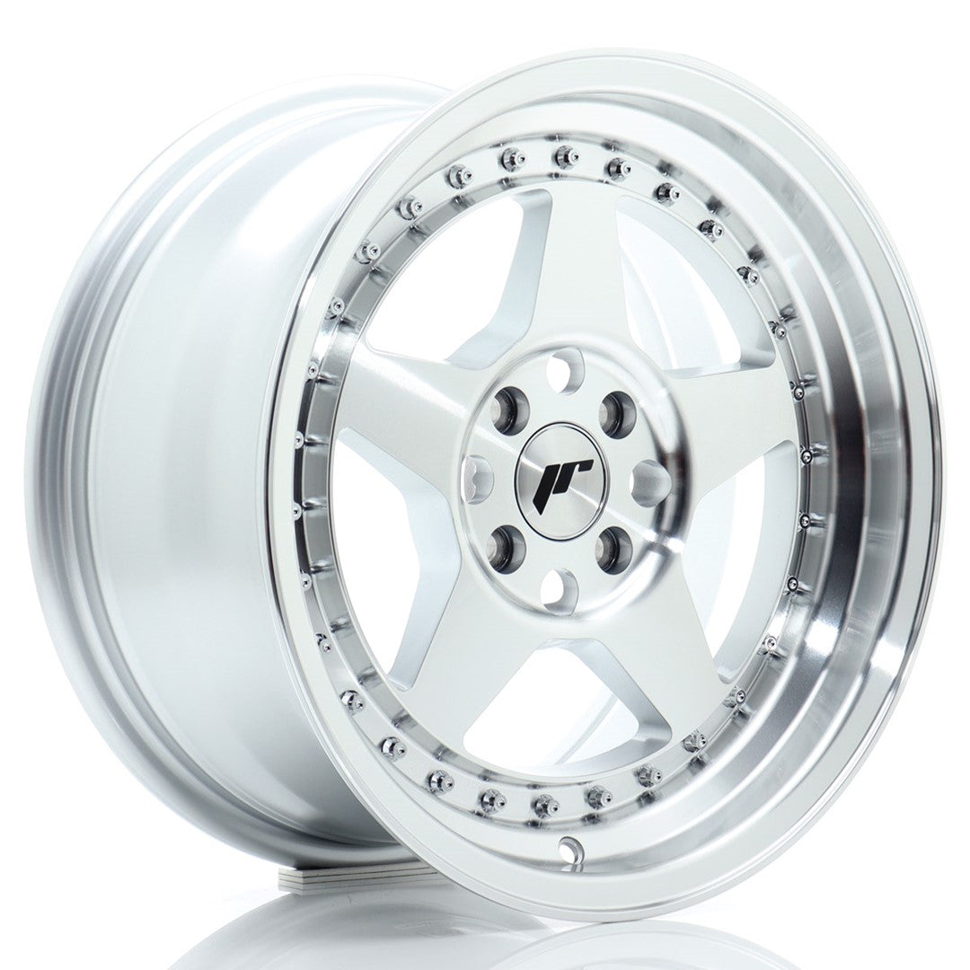 JR Wheels JR616804H3067SM1 JR Wheels JR6 16x8 ET30 4x100 Silver Machined Face