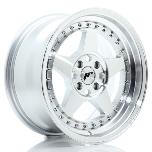 JR Wheels JR616804H3067SM1 JR Wheels JR6 16x8 ET30 4x100 Silver Machined Face