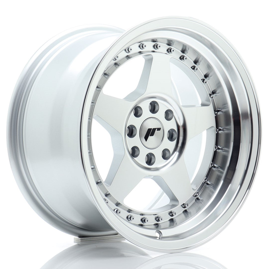 JR Wheels JR6169142067SM1 JR Wheels JR6 16x9 ET20 4x100/108 Silver Machined Face