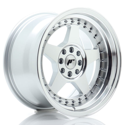 JR Wheels JR6169142067SM1 JR Wheels JR6 16x9 ET20 4x100/108 Silver Machined Face