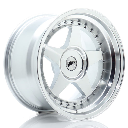 JR Wheels JR61710XX0072SM1 JR Wheels JR6 17x10 ET0-20 BLANK Silver Machined Face