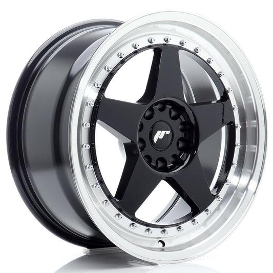 JR Wheels JR61885F1MG2272GBL1 JR Wheels JR6 18x8,5 ET22 5x114,3/120 Gloss Black w/ Machined Lip