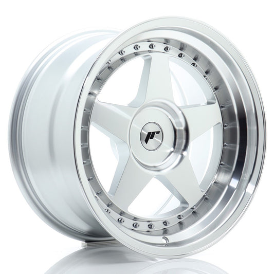 JR Wheels JR61805F3XX0072SM1 JR Wheels JR6 18x10,5 ET0-25 BLANK Silver Machined Face