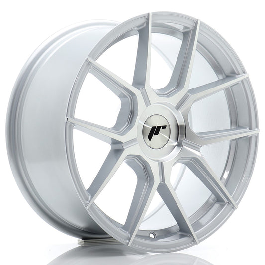 JR Wheels JR301780F2XX2072SM1 JR Wheels JR30 17x8 ET20-40 BLANK Silver Machined Face