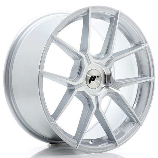 JR Wheels JR301880F1XX2072SM1 JR Wheels JR30 18x8 ET20-40 BLANK Silver Machined Face