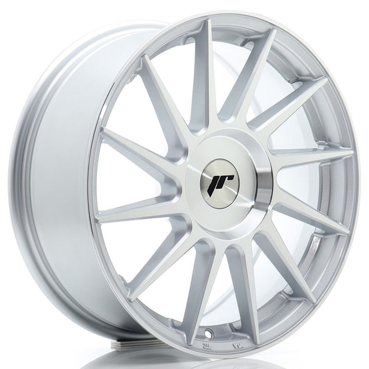 JR Wheels JR221780F1XX2072SM1 JR Wheels JR22 17x8 ET20-45 BLANK Silver Machined Face