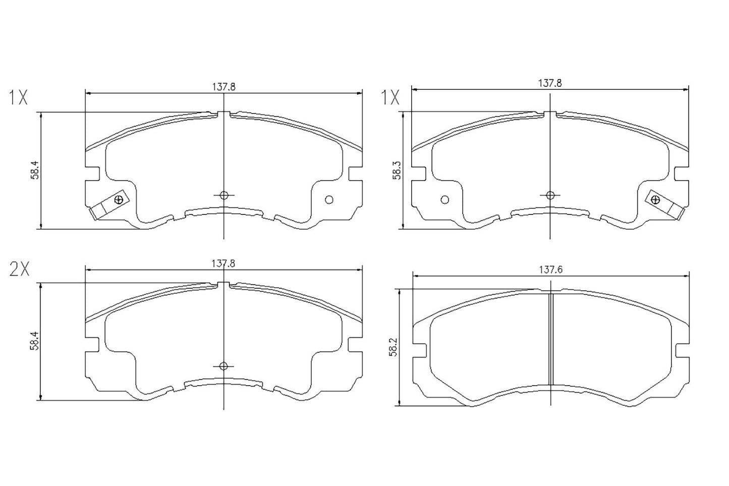 BOGAP L8210103 Brake Pad Set, Disc Brake | ML Performance Car Parts