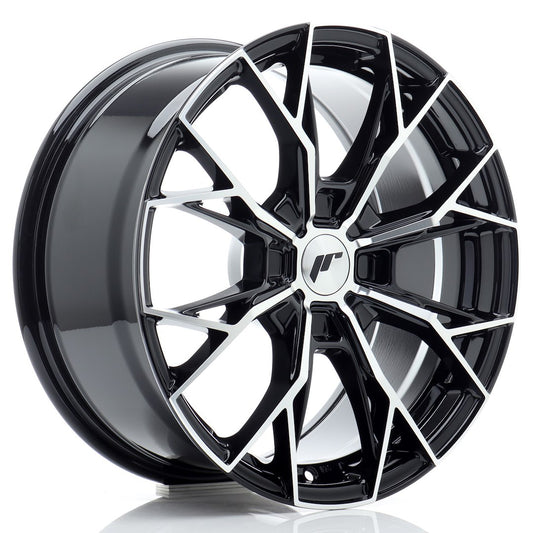 JR Wheels JR4917804X2067GBM JR Wheels JR49 17x8 ET20-40 4H BLANK Gloss Black Machined Face