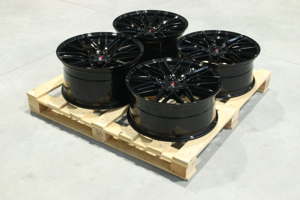 JR Wheels SET-JR#377 Set of JR28 20x8,5 ET35 + 20x10 ET40 5x120 Gloss Black