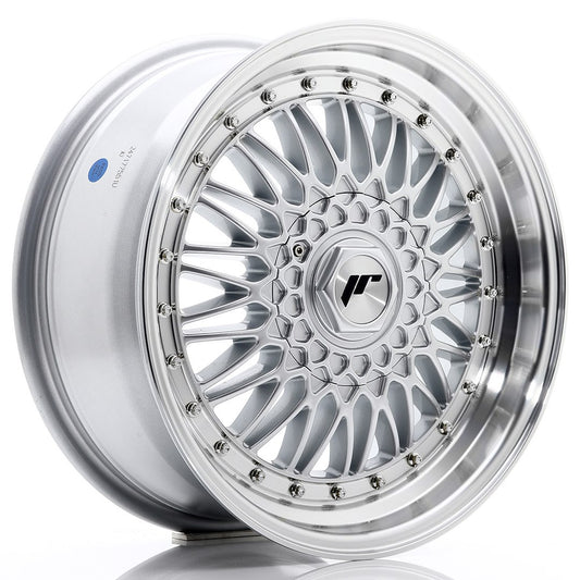 JR Wheels JR9177593574SS JR Wheels JR9 17x7,5 ET35 5x112/120 Silver w/ Machined Lip+Silver Rivets