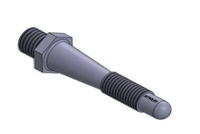 A.I.TECH AIT-93LRY WHEEL STUD 12X1,25 - 14X1,5 L. 87 EX 20MM FOR LANCIA RALLY