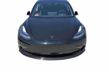 UNPLUGGED PERFORMANCE UP-M3-301-4.1 FRONT LIP SPOILER, PAINTED MIDNIGHT SILVER FOR TESLA MODEL 3