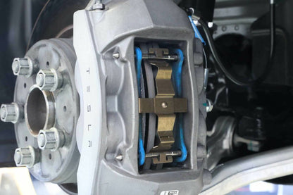 UNPLUGGED PERFORMANCE UP-M3MY-318-7.1 COMPETITION FRONT BRAKE PAD SET ONLY NON PERFORMANCE CALIPER FOR TESLA MODEL 3 / MODEL Y