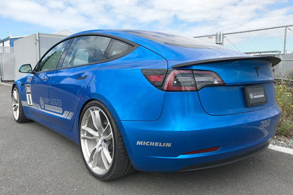 UNPLUGGED PERFORMANCE UP-M3-305-2.1 HIGH EFFICIENCY TRUNK SPOILER, AUTOCLAVED DRY CARBON, SATIN CLEAR FOR TESLA MODEL 3